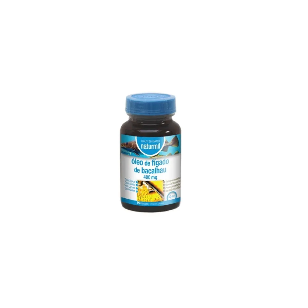 ACEITE DE HÍGADO DE BACALAO 400mg (90 perlas) Naturmil - Dietmed