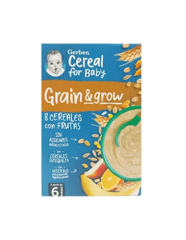 GERBER PAPILLA 8 CEREALES CON FRUTAS 250 G