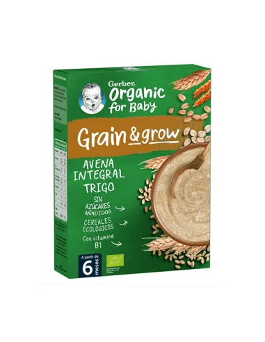 GERBER PAPILLA BIO AVENA Y TRIGO 250 G