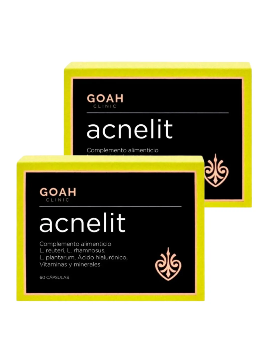GOAH Clinic Pack Acnelit 2x60 Cápsulas + Limpiador Facial Eléctrico de Silicona