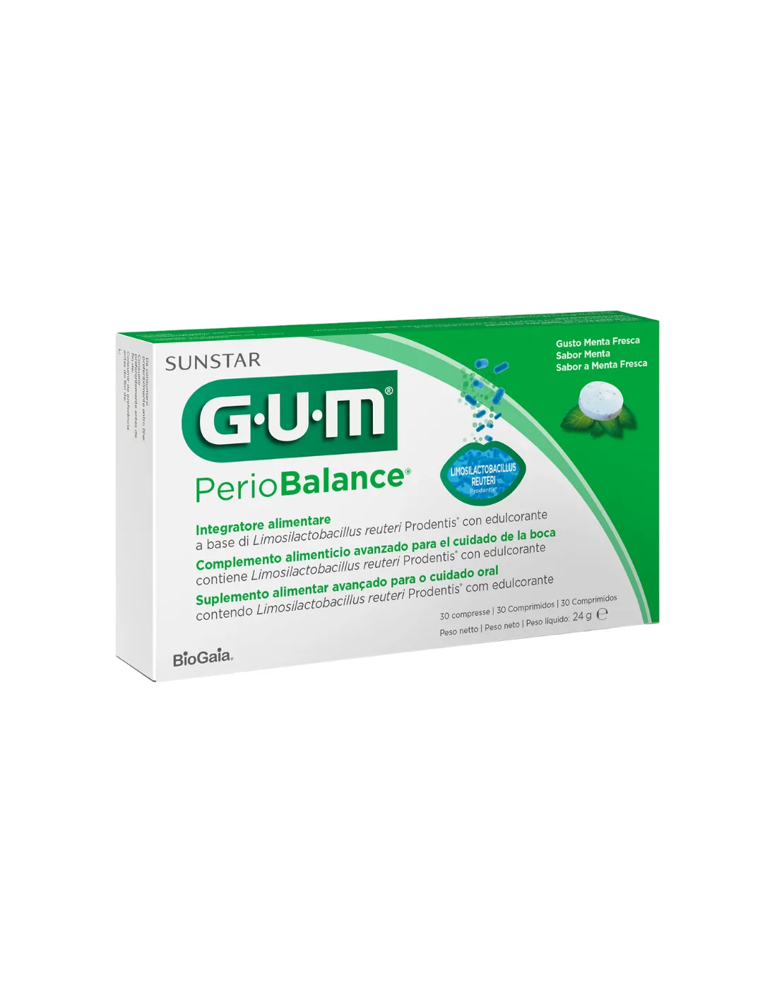 GUM PerioBalance Sabor Menta 30 Comprimidos