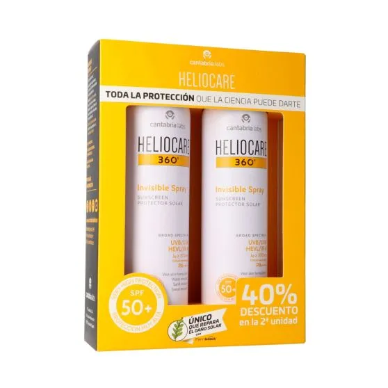 Heliocare 360 Spray Invisible Protector Solar SPF50+ 2 x 200 ml