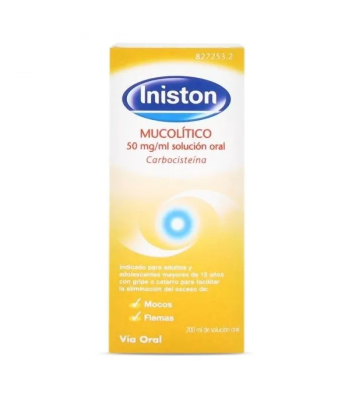 Iniston Mucolitico 50 Mg/Ml Solucion Oral 1 Frasco