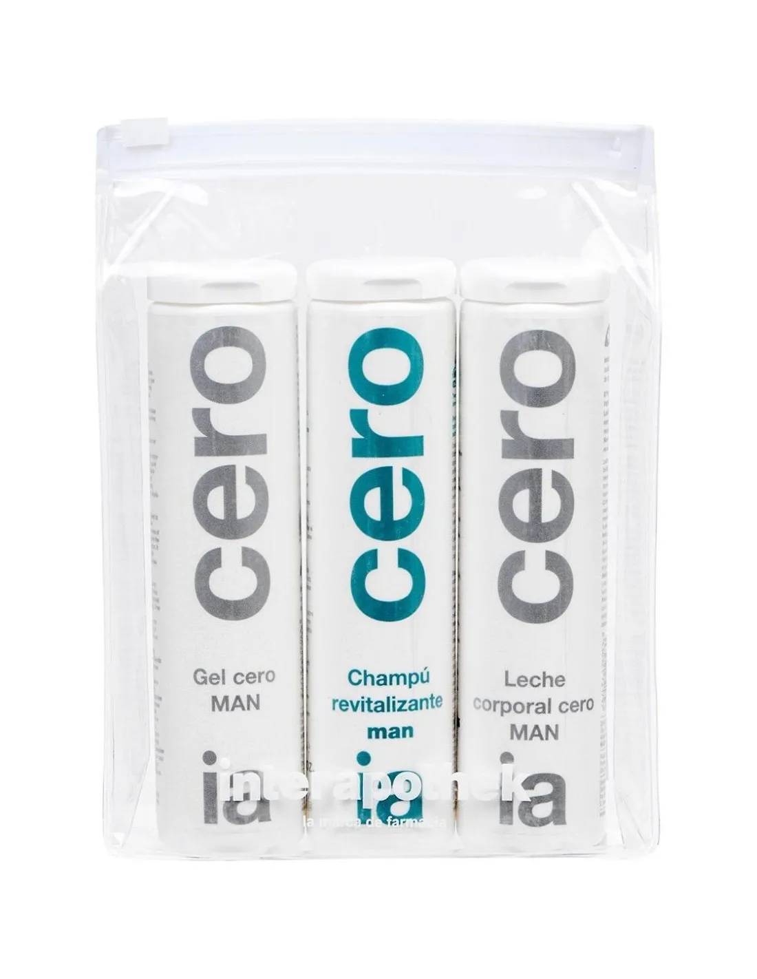 Interapothek Neceser Hombre Gel + Leche + Champú 3x100 ml