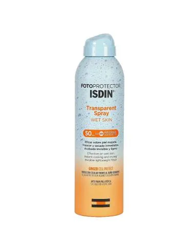 FOTOPROTECTOR ISDIN SPF-50 SPRAY TRANSPARENT WET