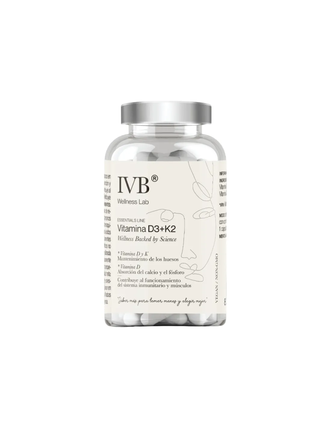 IVB Vitamina D3+K2 60 Cápsulas