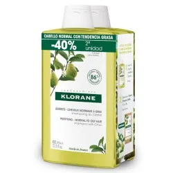 Klorane Champú Cidra 400 ml + 400ml Duplo Promoción