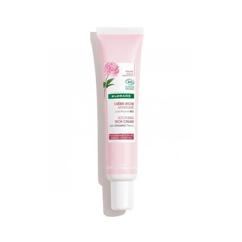 Klorane Crema Rica Calmante Peonía Bio 40 ml