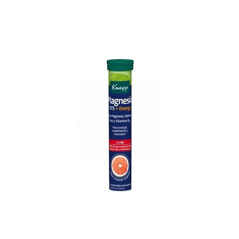 Kneipp Magnesio 375 Energy Sabor Naranja Sanguina 15 Comprimidos Efervescentes