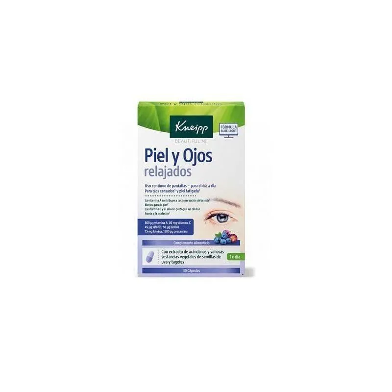 Kneipp Piel y Ojos Relajados 30 Cápsulas