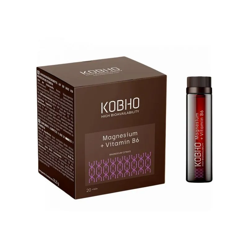 Kobho Magnesio + Vitamina B6 20 Viales