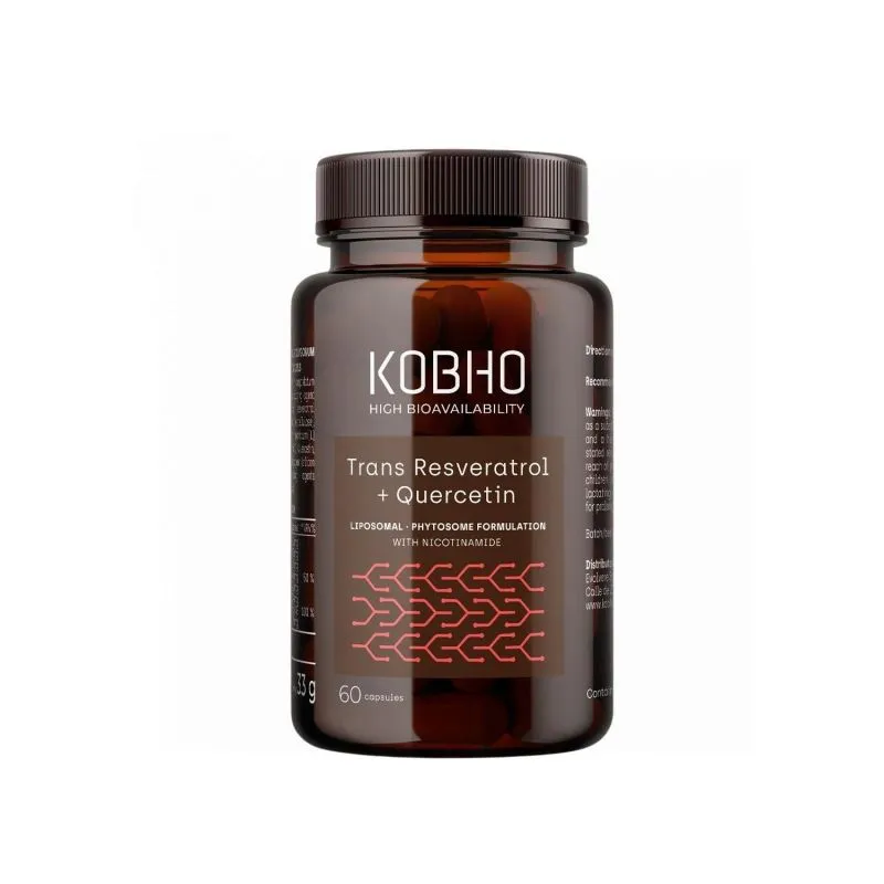 Kobho Trans Resveratrol + Quercetina 60 Cápsulas