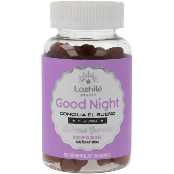 Lashile Good Night Melatonina para dormir 60 Gominolas