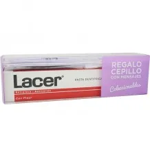 Lacer Pasta Dental 125 ml Pack Cepillo Mensajes