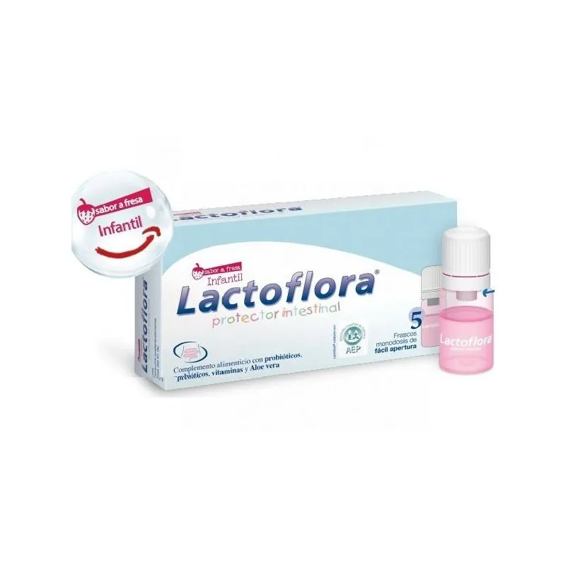 Lactoflora Protector Intestinal Niños Sabor Fresa 5uds