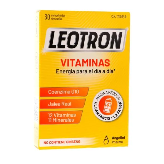 Leotron Vitalidad Vitaminas 30 Comprimidos