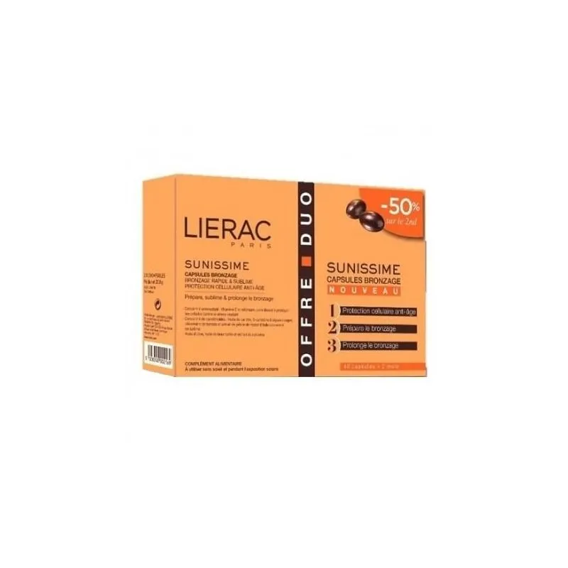Lierac Sunissime duplo 2x30 Cápsulas de Bronceado
