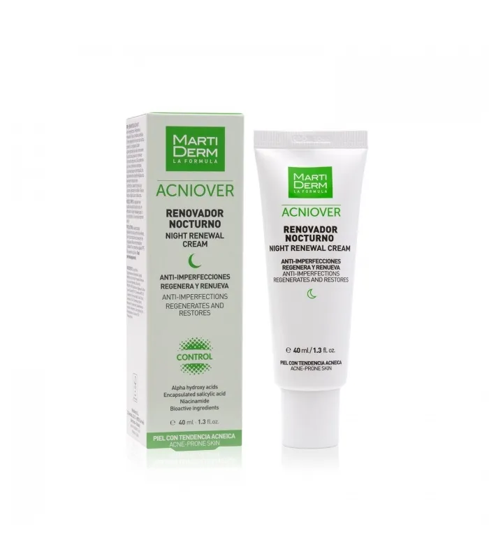 Martiderm Acniover Renovador Nocturno, 40 ml