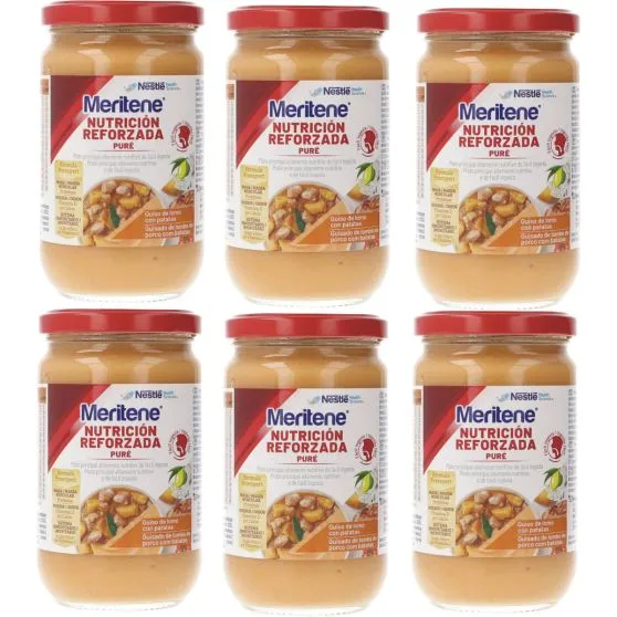 Meritene Pack 6 Uds. Nutrición Reforzada Guiso de Lomo con Patatas 6x300 gr