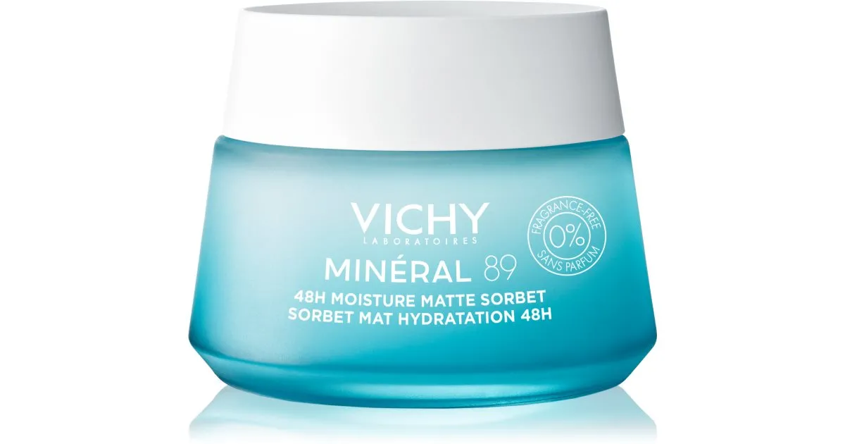 Vichy Minéral 89 Matte Sorbet sorbet cream for oily and combination skin without fragrance 50 ml