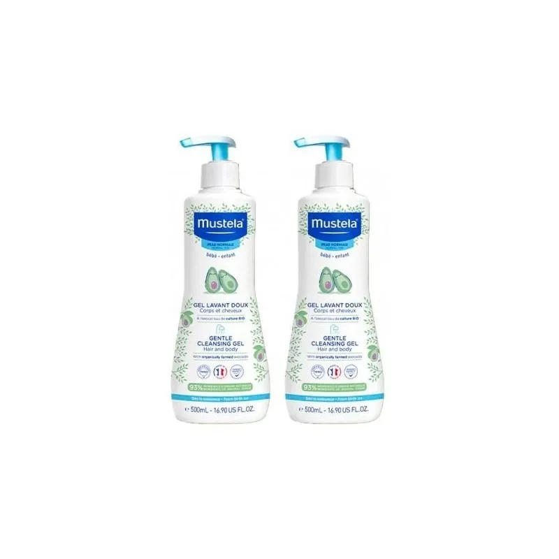 Mustela Gel de Baño Suave Duplo 2x500ml