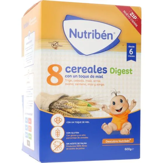Nutribén 8 Cereales y Miel Digest 600 gr