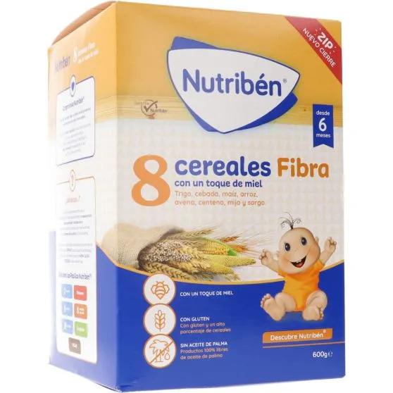 Nutribén 8 Cereales y Miel Fibra