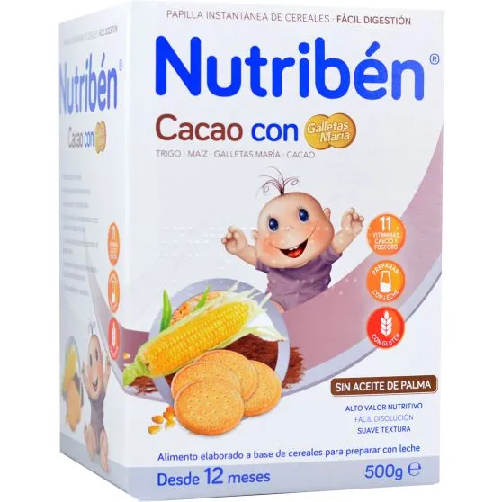 Nutribén Cacao con Galletas María