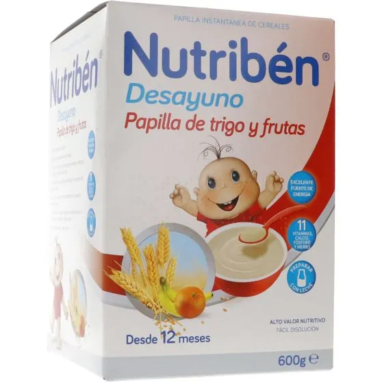 Nutriben Desayuno Papilla de Trigo y Frutas