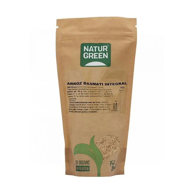 NaturGreen Arroz Ecológico Basmati Integral 500gr