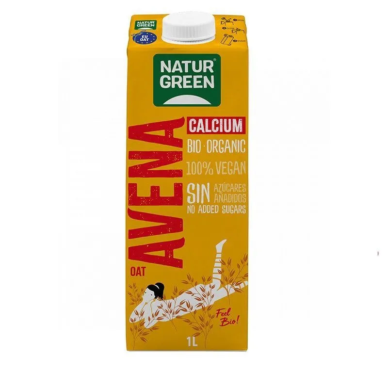 NaturGreen Bebida Ecológica Avena con Calcio 1l