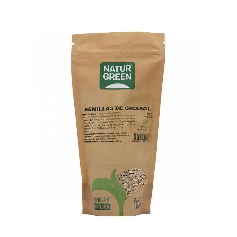 NaturGreen Semillas de Girasol Ecológicas 450gr