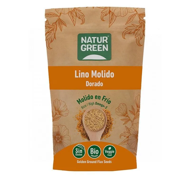 NaturGreen Semillas de Lino Dorado Molido Bio 225gr