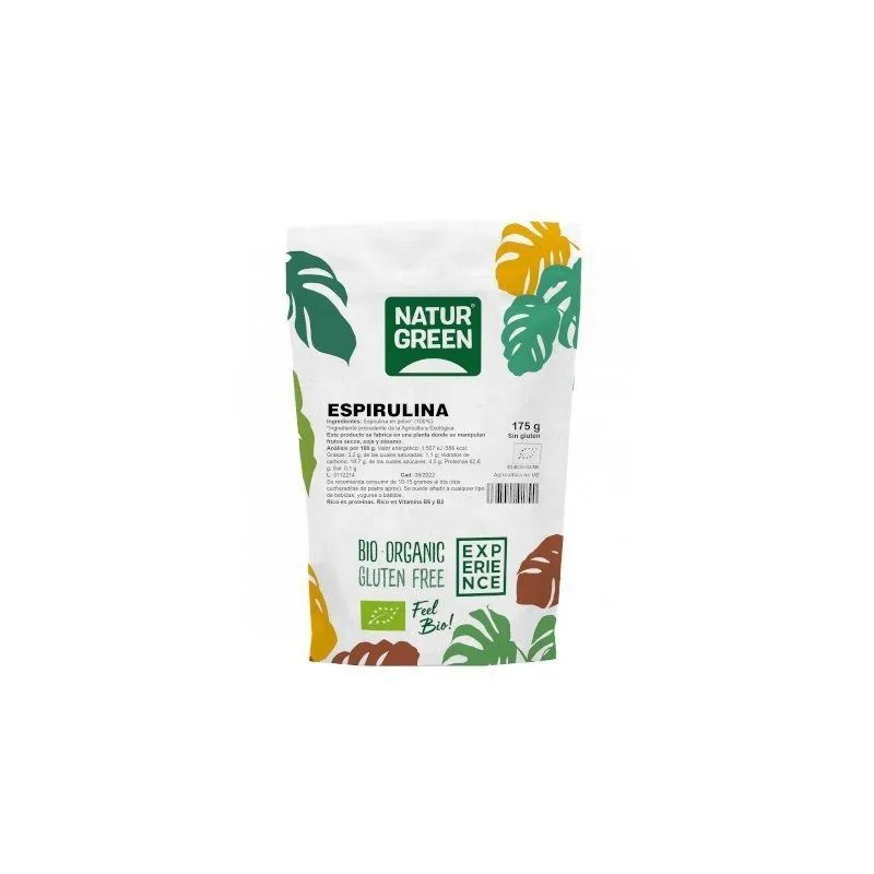 NaturGrren Espirulina Ecológica en Polvo 175gr