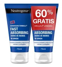 Neutrogena Crema de Manos Rapida Absorcion 75ml + 75ml Duplo Pormocion
