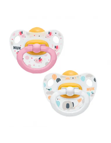 NUK CHUPETE CLASSIC HAPPY KIDS LÁTEX 0-6 MESES 2 UNIDADES