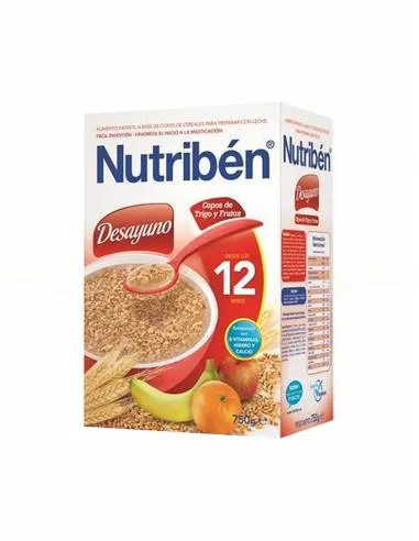 NUTRIBEN DESAYUNO COPOS DE TRIGO CON FRUTAS 750 Ml