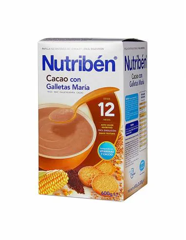 NUTRIBEN PAPILLA CACAO GALLETA MARIA 600 G