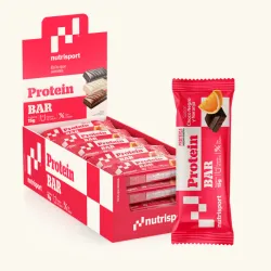 Nutrisport Barritas Proteicas Chocolate Negro Naranja 24 Unidades