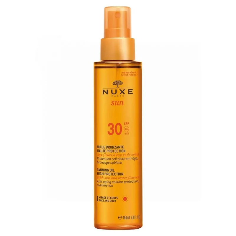 Nuxe Sun Aceite Bronceador Rostro y Cuerpo SPF-30 150ml