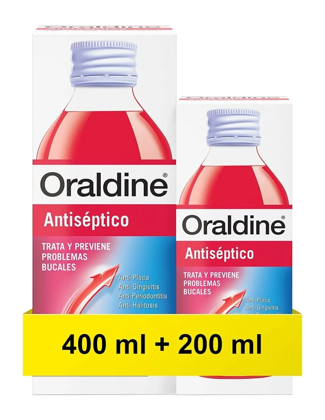 Oraldine Pack Antiséptico 400+200 ml
