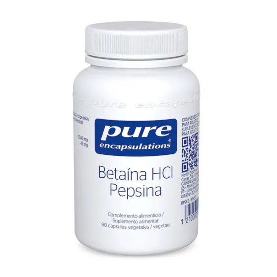 Pure Encapsulations Betaína HCI Pepsina 90 cápsulas