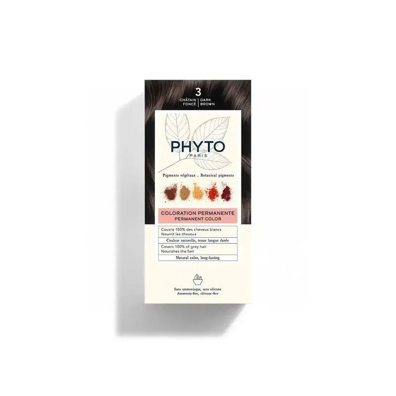 Phyto Phytocolor 3 Castaño Oscuro Coloración Permanente