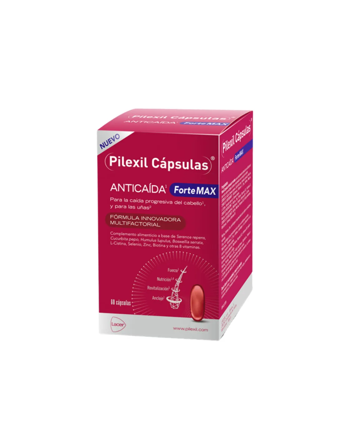 Pilexil Anticaída Forte MAX 60 Cápsulas