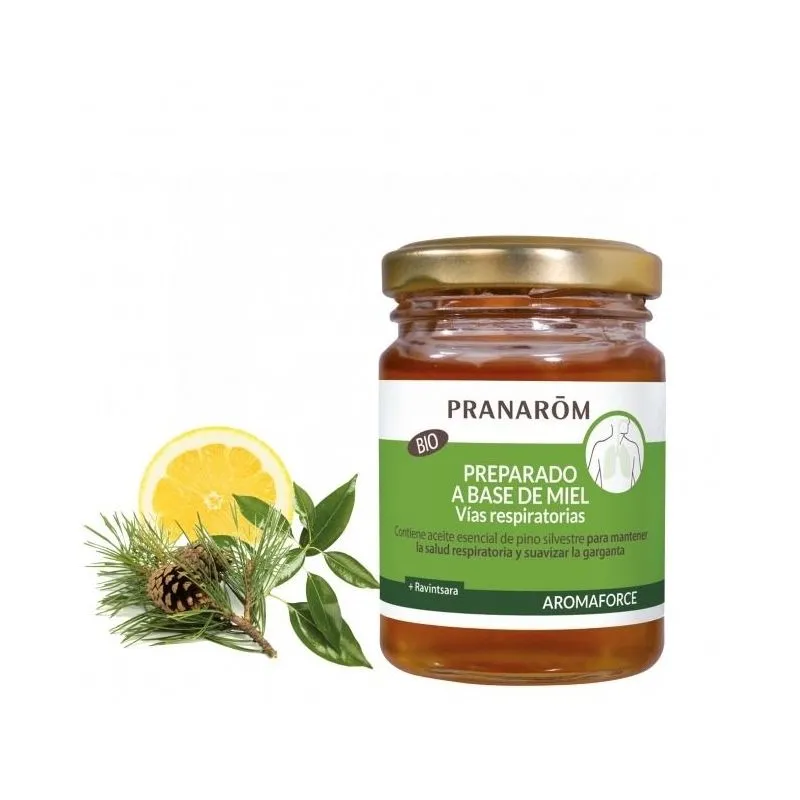 Pranarom Aromaforce Preparado a Base de Miel Vías Respiratorias 140gr
