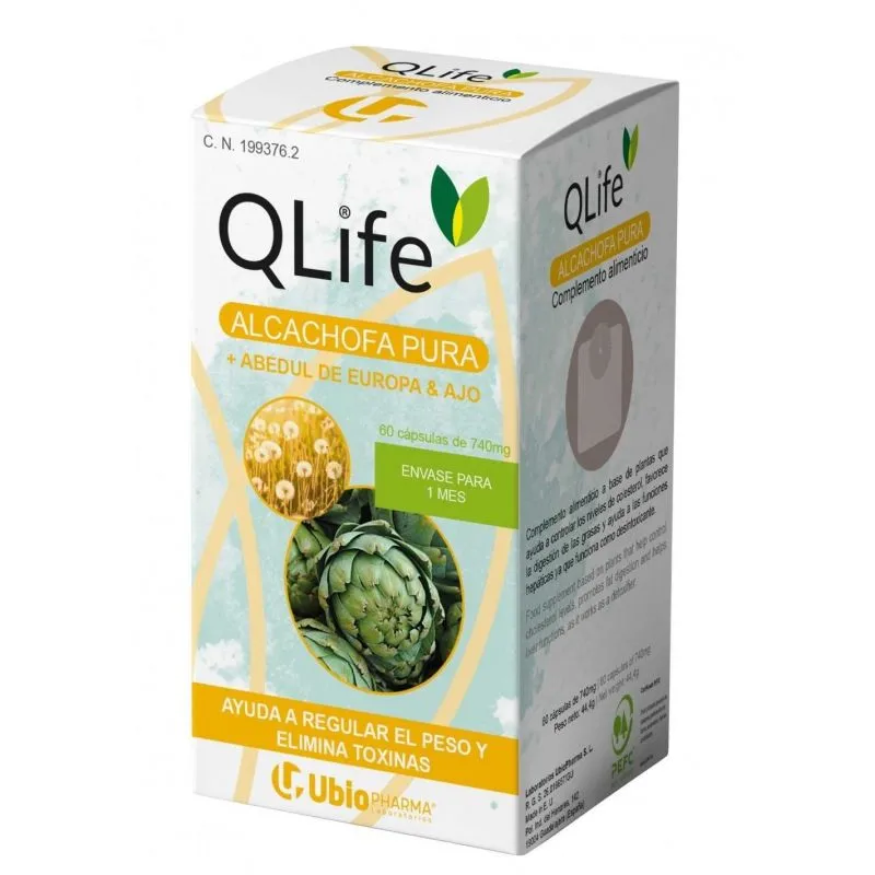 QLife Alcachofa Pura 60 Cápsulas