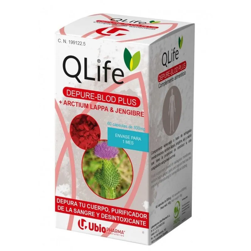 QLife Depure-Blod Plus 60 Cápsulas