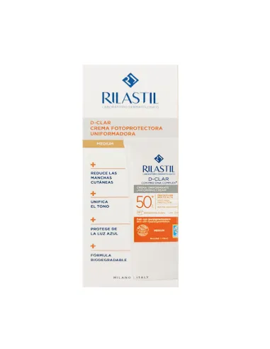 RILASTIL D-CLAR 50+ CREMA UNIFICANTE MEDIUM SPF50+ 40 ML