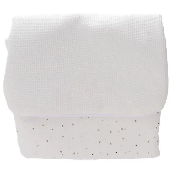 Sarah Becquer Cambiador con Detalles Dorados y Muselina