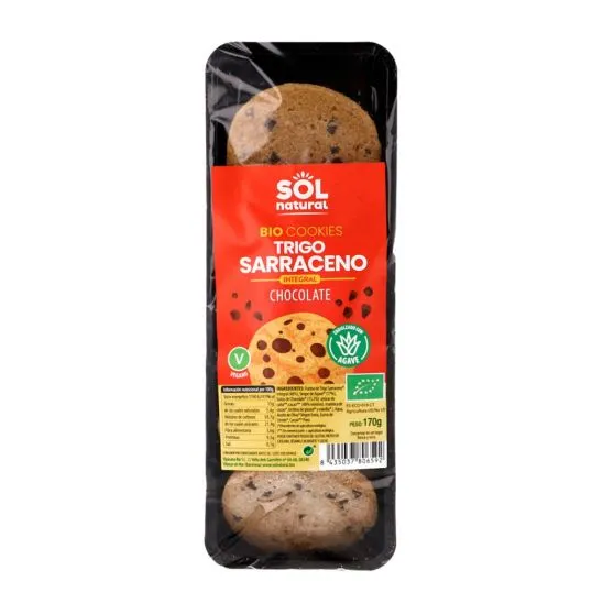 Sol Natural Galletas Bio de Trigo Sarraceno y Chocolate